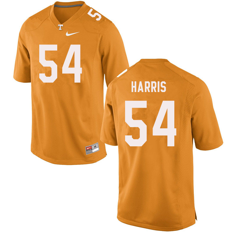 Men #54 Kingston Harris Tennessee Volunteers College Football Jerseys Sale-Orange